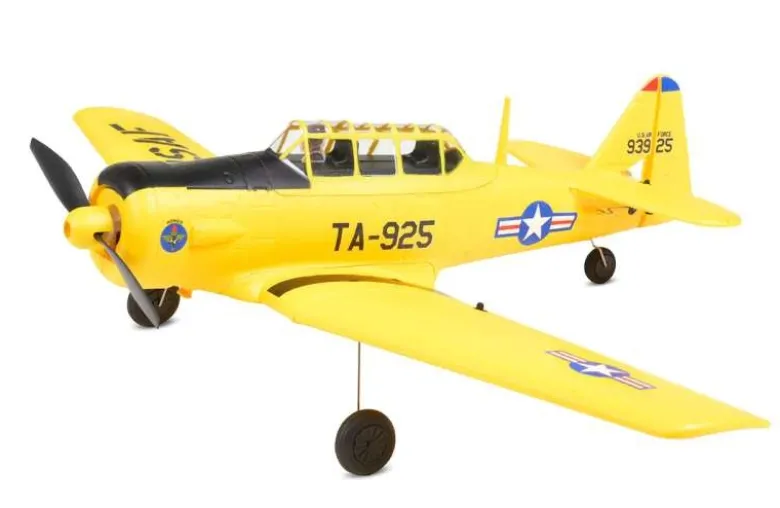 EZ-Wings EZ-036Mini AT-6 Texan 450mm, 2.4GHz RTF, gelb inkl. 2x LiPo 3.7V 400mAh & USB Ladegerät
