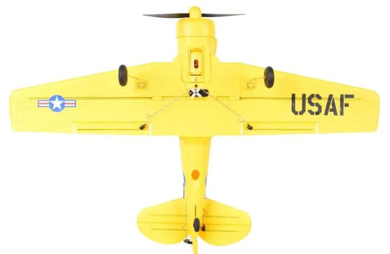 EZ-Wings EZ-036Mini AT-6 Texan 450mm, 2.4GHz RTF, gelb inkl. 2x LiPo 3.7V 400mAh & USB Ladegerät