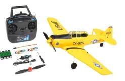 EZ-Wings EZ-036Mini AT-6 Texan 450mm, 2.4GHz RTF, gelb inkl. 2x LiPo 3.7V 400mAh & USB Ladegerät
