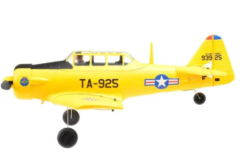 EZ-Wings EZ-036Mini AT-6 Texan 450mm, 2.4GHz RTF, gelb inkl. 2x LiPo 3.7V 400mAh & USB Ladegerät