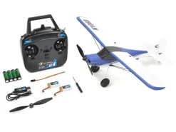 EZ-Wings EZ-020Mini Cub 450mm, 2.4GHz RTF, blau inkl. 2x LiPo 3.7V 400mAh & USB Ladegerät