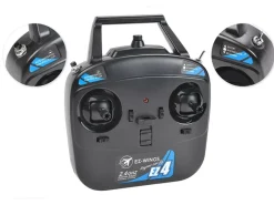 EZ-Wings EZ-020Mini Cub 450mm, 2.4GHz RTF, blau inkl. 2x LiPo 3.7V 400mAh & USB Ladegerät
