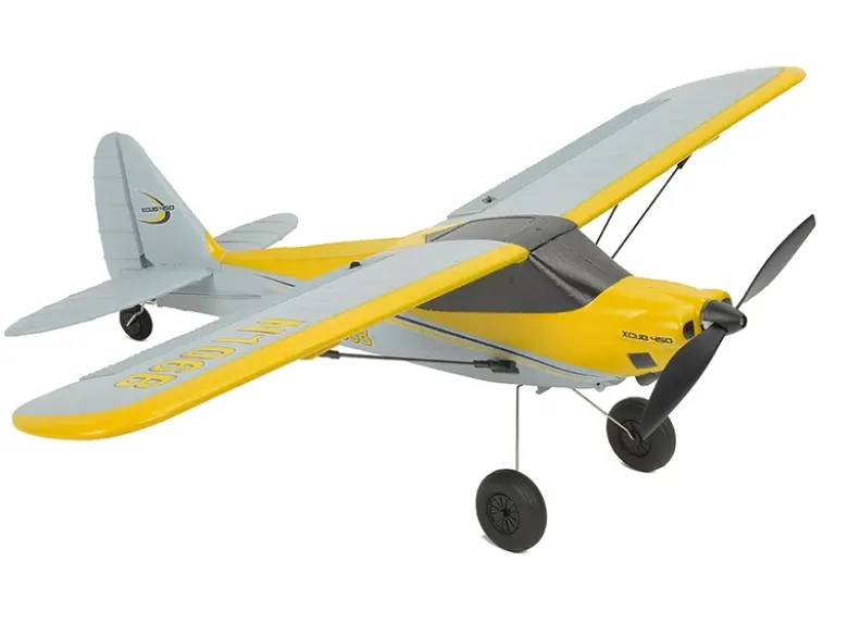 EZ-Wings EZ-021Mini Cub 450mm, 2.4GHz RTF, gelb inkl. 2x LiPo 3.7V 400mAh & USB Ladegerät
