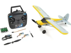 EZ-Wings EZ-021Mini Cub 450mm, 2.4GHz RTF, gelb inkl. 2x LiPo 3.7V 400mAh & USB Ladegerät