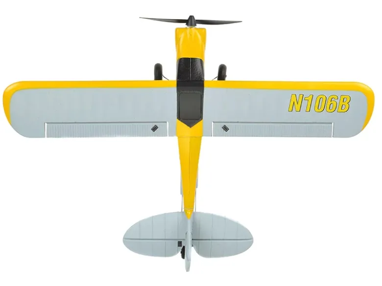 EZ-Wings EZ-021Mini Cub 450mm, 2.4GHz RTF, gelb inkl. 2x LiPo 3.7V 400mAh & USB Ladegerät
