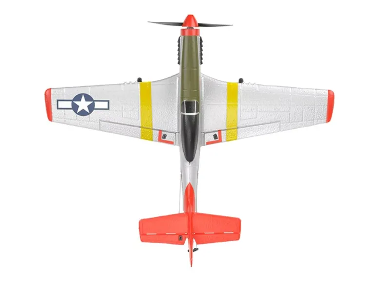 EZ-Wings EZ-028Mini P-51 Mustang 450mm, 2.4GHz RTF inkl. 2x LiPo 3.7V 400mAh & USB Ladegerät