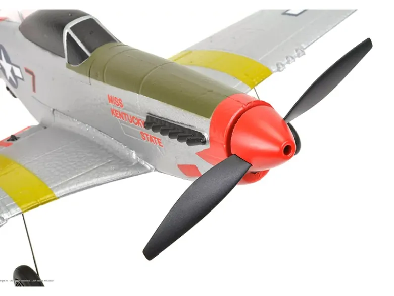 EZ-Wings EZ-028Mini P-51 Mustang 450mm, 2.4GHz RTF inkl. 2x LiPo 3.7V 400mAh & USB Ladegerät