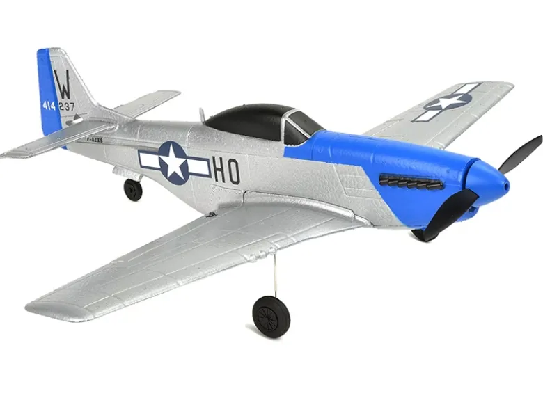 EZ-Wings EZ-029Mini P-51 Mustang 450mm, 2.4GHz RTF inkl. 2x LiPo 3.7V 400mAh & USB Ladegerät