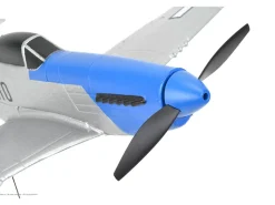 EZ-Wings EZ-029Mini P-51 Mustang 450mm, 2.4GHz RTF inkl. 2x LiPo 3.7V 400mAh & USB Ladegerät