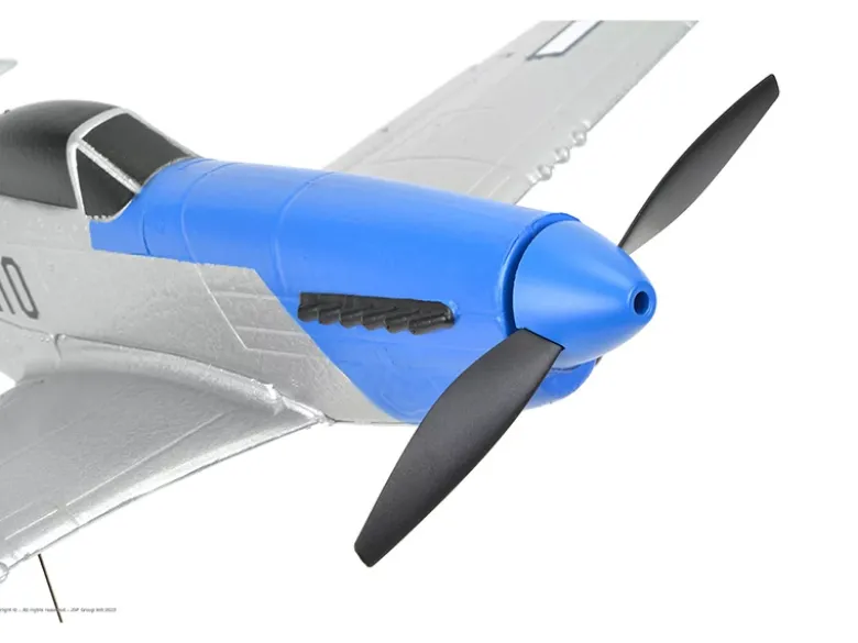EZ-Wings EZ-029Mini P-51 Mustang 450mm, 2.4GHz RTF inkl. 2x LiPo 3.7V 400mAh & USB Ladegerät