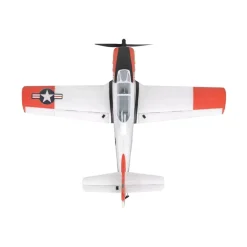 EZ-Wings EZ-039North American T-28 Trojan 450mm, 2.4GHz RTF - weiß/rot inkl. 2x LiPo 3.7V 400mAh & USB Ladegerät