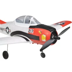 EZ-Wings EZ-039North American T-28 Trojan 450mm, 2.4GHz RTF - weiß/rot inkl. 2x LiPo 3.7V 400mAh & USB Ladegerät