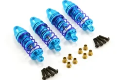 Fastrax FTTA014BAluminium Stoßdämpfer Set für Tamiya TT-02 TT-01 (4 Stück) Gewindefahrwerk Vollaluminium