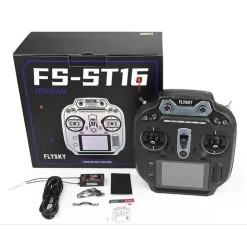 Flysky 41008FS-ST16 16-Kanal Computer-Fernsteuerung mit 8K-Empfänger Thicon-Edition mit Icons für LKW, Bagger und Traktor