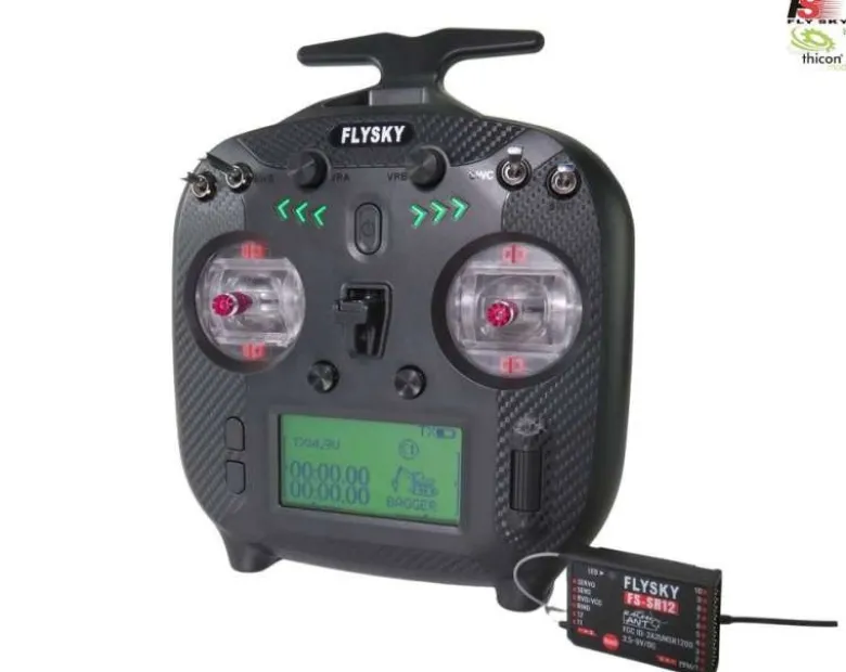 Flysky 41007FS-ST8 12-Kanal Computer-Fernsteuerung mit 12K-Empfänger