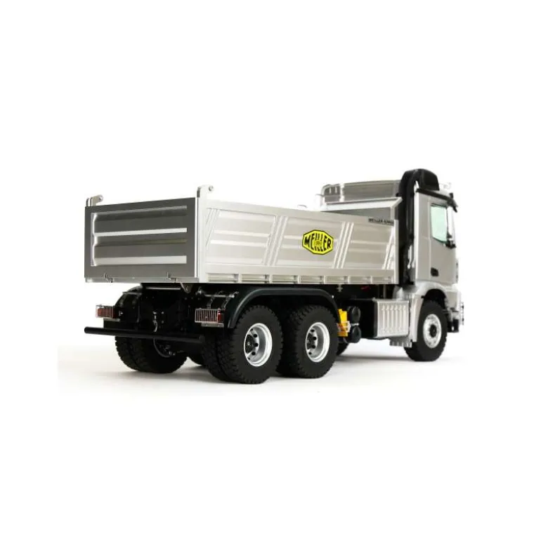 Fm-electrics FM_EMBA6x6K-siMercedes-Benz Arocs 6x6 Kipper LKW 1:14 RTR Metall, elektro silber