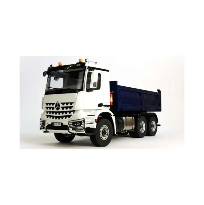 Fm-electrics FM_MBA6x6ECO-WBMercedes-Benz Arocs 6x6 Hydraulikkipper RTR 1:14 Eco-Line weiß-blau