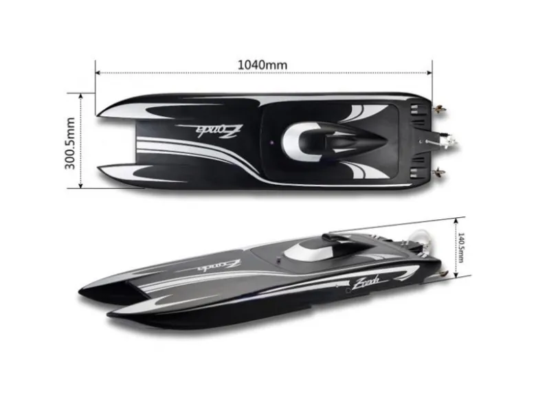 Fm-electrics 1133L-C-S2Zonda Pro 2x6S Brushless Powerboat Katamaran 1040mm ARF