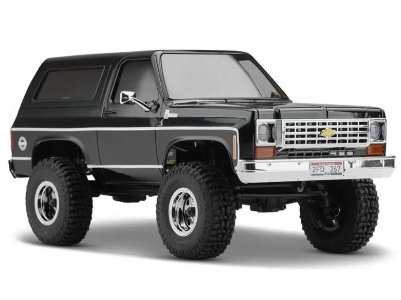 FMS FMS12403RTRBKChevrolet K5 Blazer 4WD Crawler 1:24, 2.4GHz RTR, schwarz