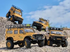 FMS FMS12482RTRYLFCX24M Land Rover Defender 110 1:24 Camel Trophy Edition RTR