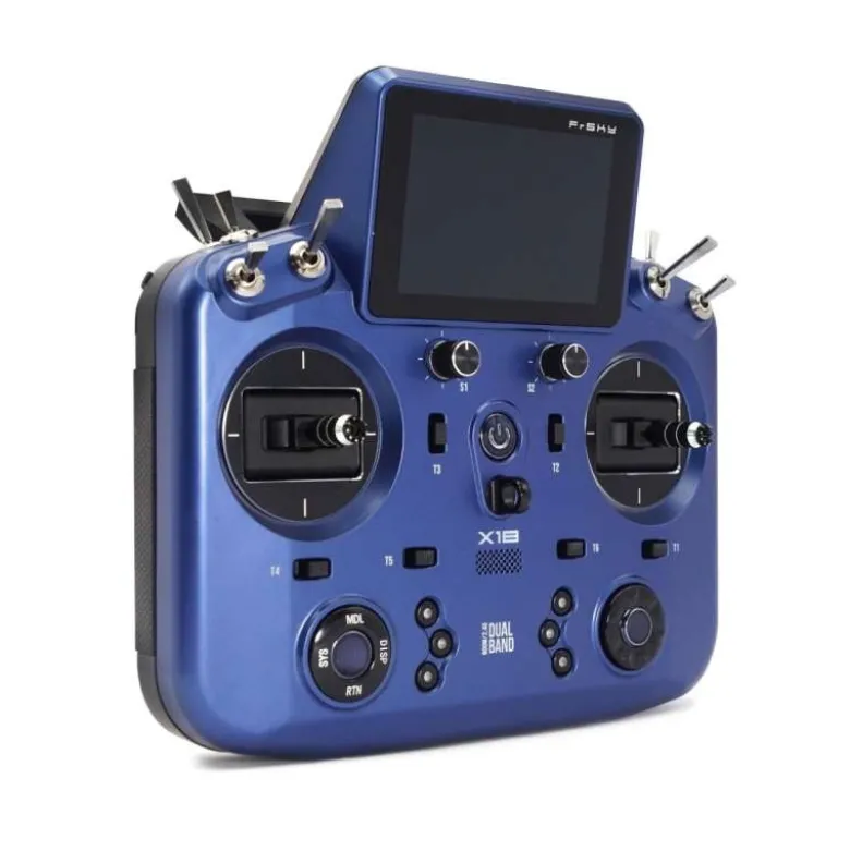 FrSky 2208.000TANDEM X18 EU/LBT Senderset Blau 2,4Ghz Akku, EVA-Bag