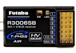 Futaba 01000504R3006SB 6/18-Kanal Empfänger 2,4GHz T-FHSS Telemetrie S.BUS2