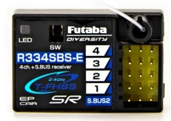 Futaba 01000685R334SBS-E 4-Kanal Empfänger Telemetrie S.BUS2 T-FHSS 2,4GHz