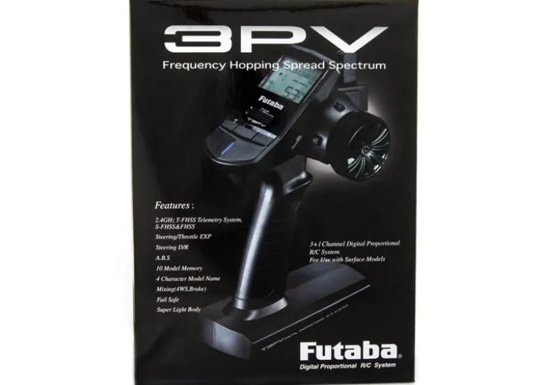 Futaba 01000013T3PV mit R203GF 3-Kanal Fernsteuerung (ohne Telemetrie)