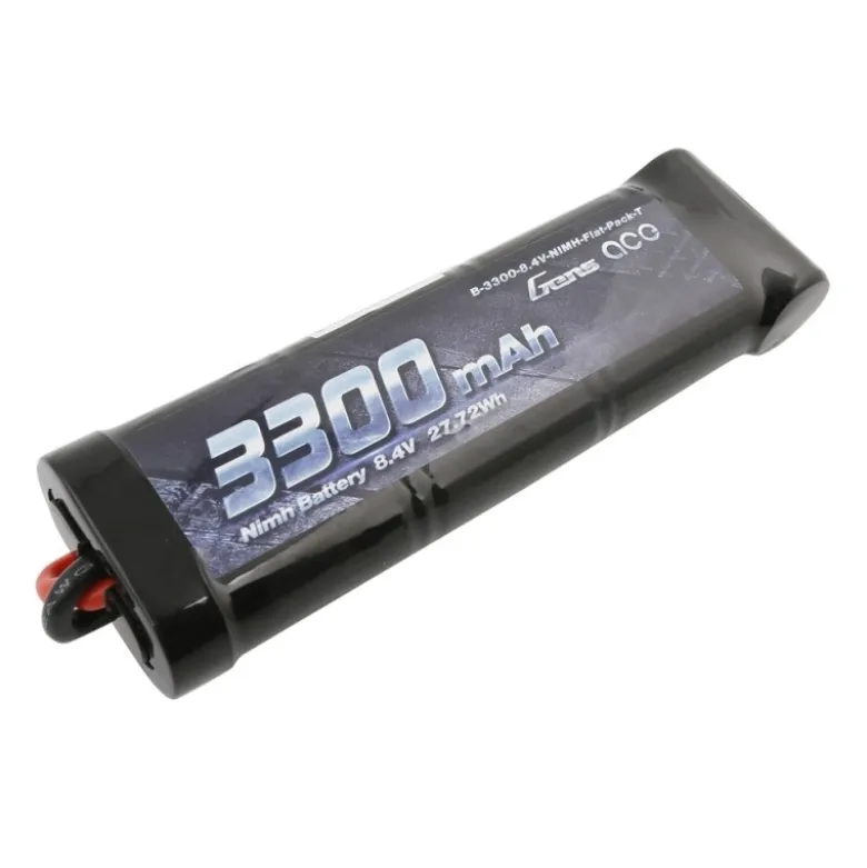 Gens ace B33008.4NIMHFTNiMh Akku Flat 3300mAh 8,4V 7-Zellen mit T-Stecker Passend für Traxxas Fahrzeuge