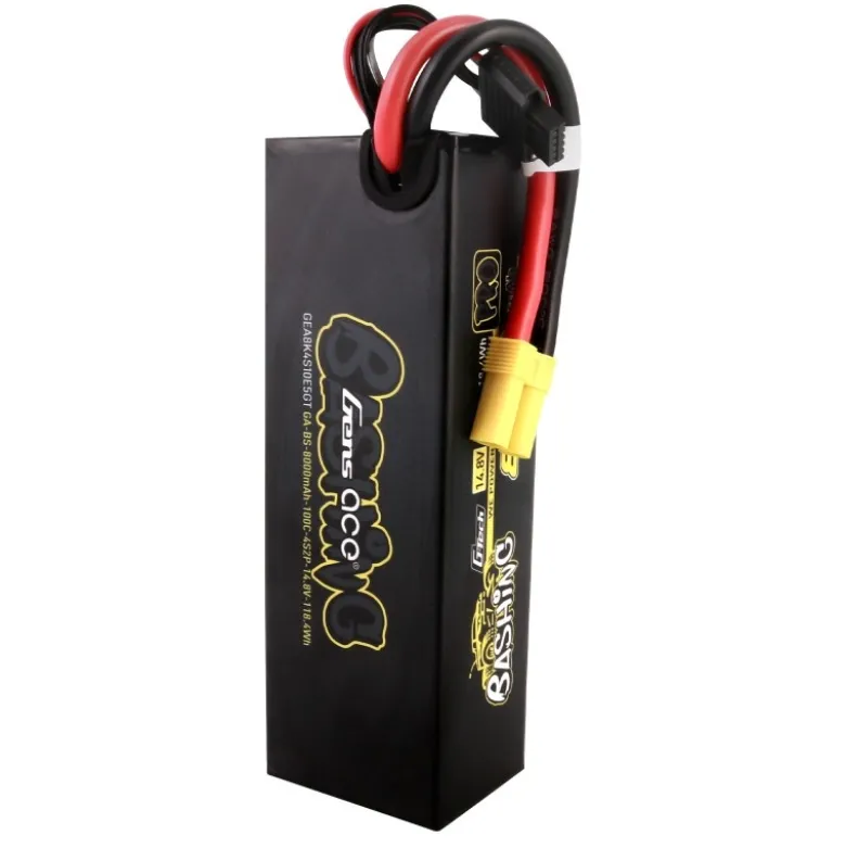 Gens ace GEA8K4S10E5GTBashing LiPo Akku 8000mAh 14.8V 100C 4S2P mit EC5-Stecker Für Arrma 8S Kraton, Outcast & 1/7-1/8 Scale Cars