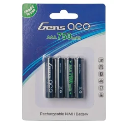Gens ace GEANM7501S3AAAA NiMh 750mAh 1,2V Akku (4 Stück) für Mini-Z