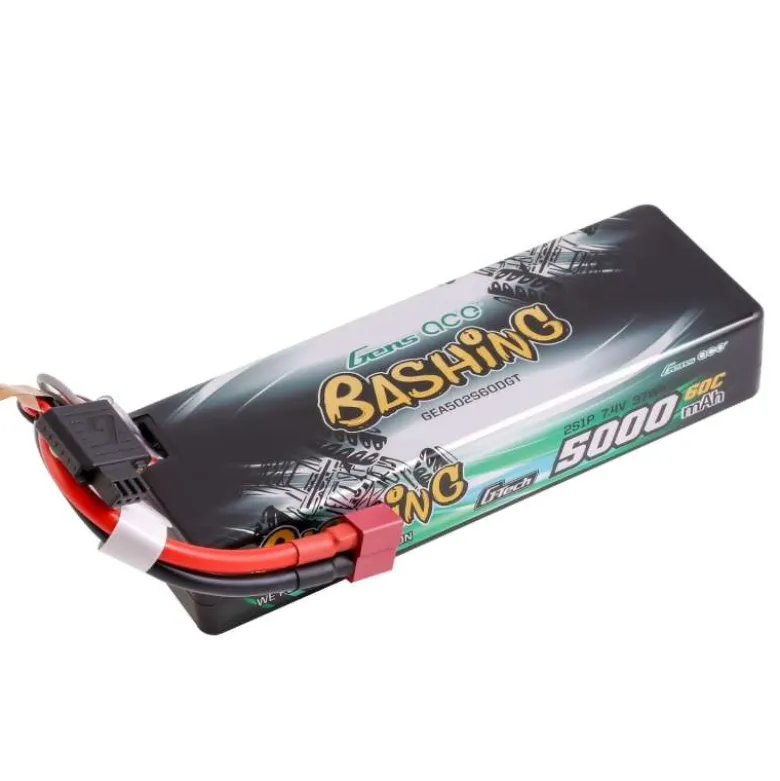 Gens ace GEA502S60DGTBashing LiPo Akku 7.4V 5000mAh 60C 2S1P Hardcase T-Plug