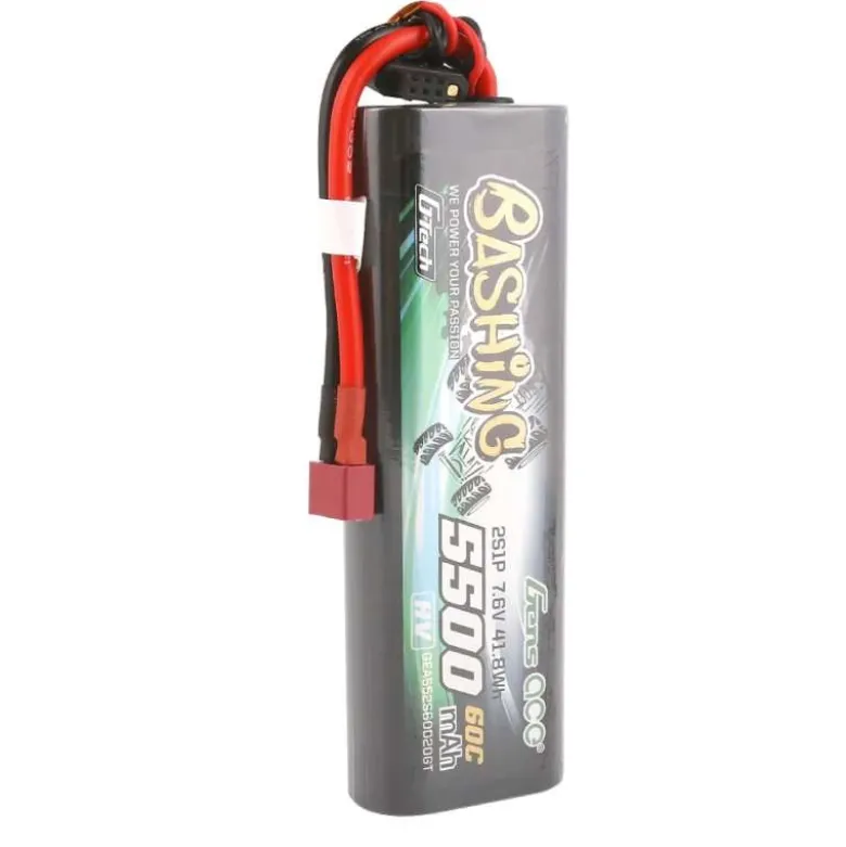 Gens ace GEA552S60D20GTBashing 5500mAh 2S 7,6V 60C Hardcase rund T-Plug G-Tech Standart Bauform abgerundet