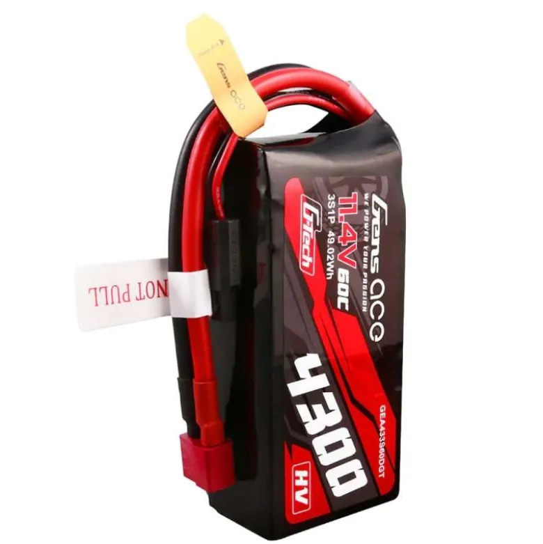 Gens ace GEA433S60DGTHV LiPo Akku 3S1P 4300mAh 60C 11.4V, T-Stecker G-Tech