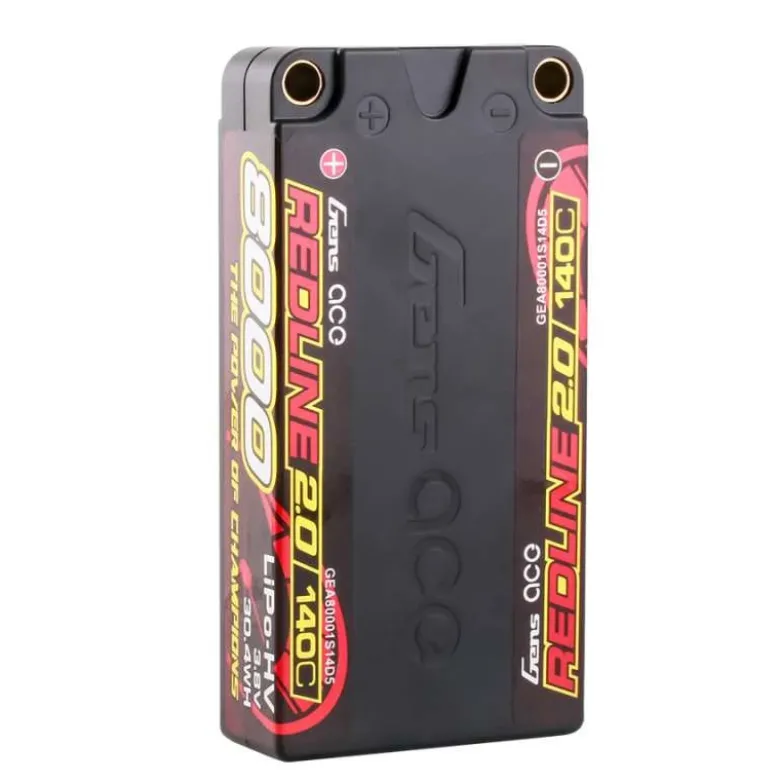 Gens ace GEA80001S14D5HV LiPo Redline 2.0 Serie 8000mAh 3,8 V 140C 1S2P Hardcase
