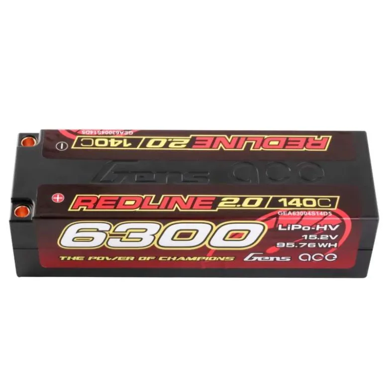Gens ace GEA63004S14D5HV LiPo Redline 2.0 Serie 6300 mAh 15,2 V 140C 4S1P Hardcase
