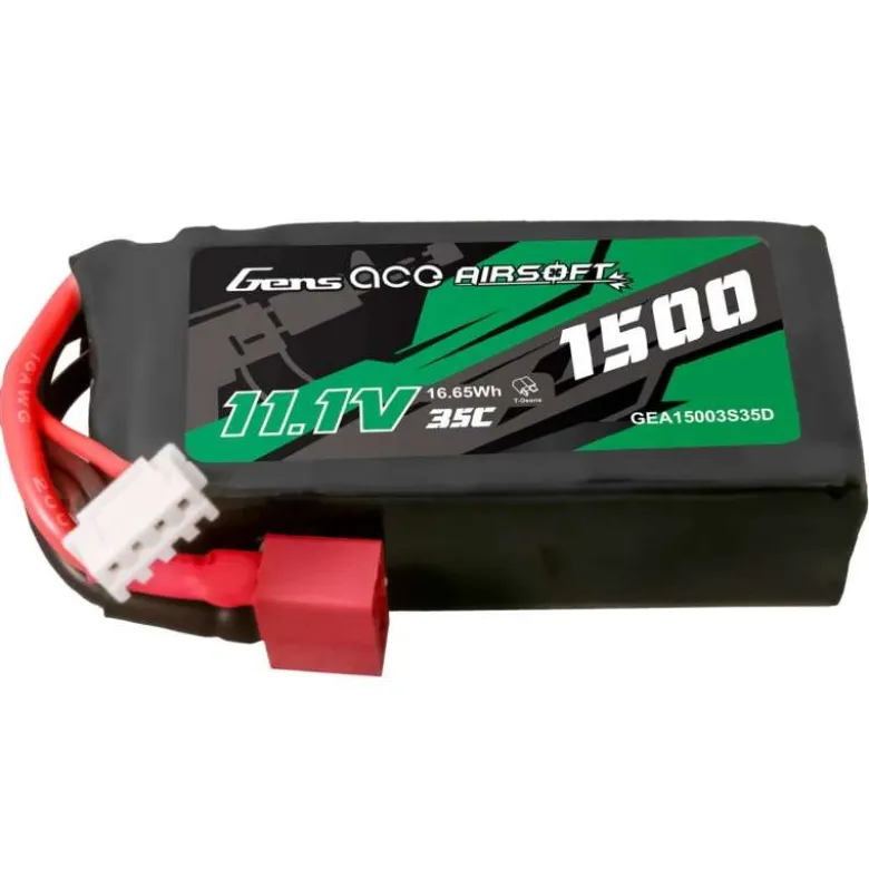 Gens ace GEA15003S35DLiPo-Akku 35C 1500mAh 3S1P 11,1V mit T-Stecker passend Für Hyper Go und Maniac Brushless