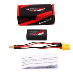 Gens ace GEA4002S60D2LiPo-Akku 400mAh 7,6V 2S1P HV 60C - XT60-Stecker für 1:24 / 1:28 RC Autos