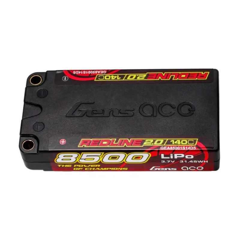 Gens ace GEA85001S14D5Redline 2.0 Series LiPo-Akku 8500mAh 1S2P 3.7V 140C Hardcase