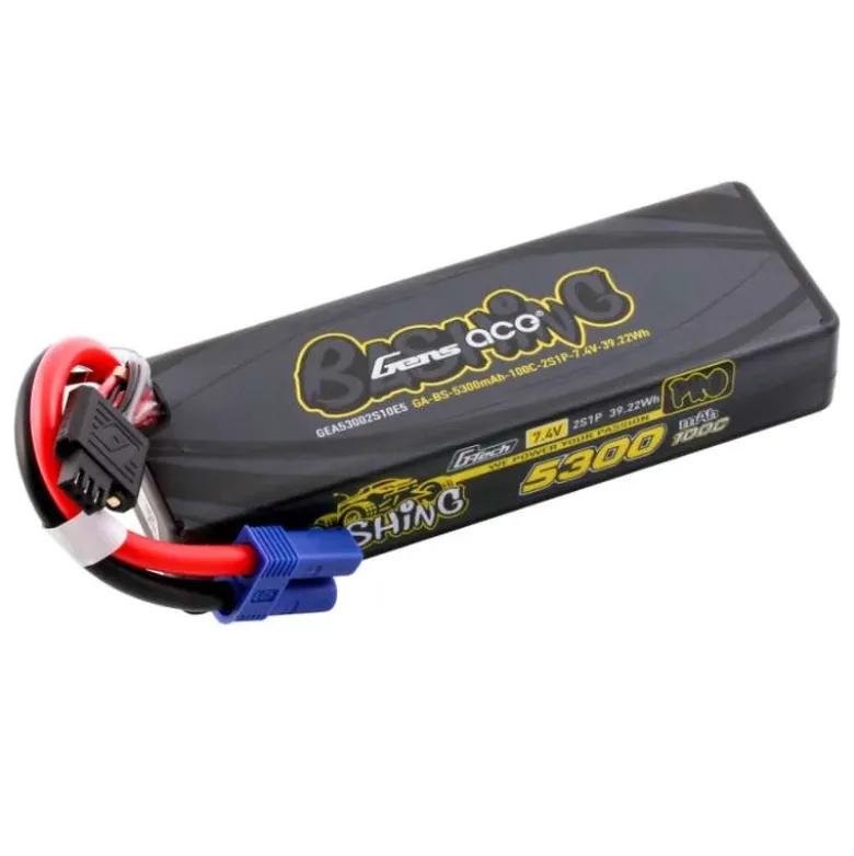 Gens ace GEA53002S10E5Bashing LiPo-Akku G-Tech 5300mAh 7,4V 100C 2S1P, EC5-Stecker