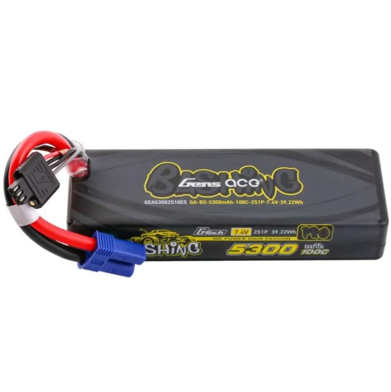 Gens ace GEA53002S10E5Bashing LiPo-Akku G-Tech 5300mAh 7,4V 100C 2S1P, EC5-Stecker