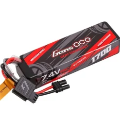 Gens ace GEA172S35E2GTG-tech Lipo Akku 1700mAh 2S 35C 7.4V Hardcase, iEC2-Stecker passend für Arrma Grom Granite Typhon Mojave+Losi Nascar