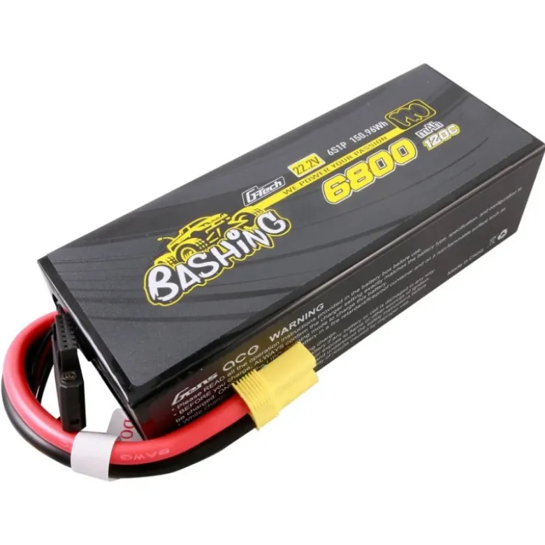 Gens ace GEA686S12E5GTG-Tech 6800mAh 22.2V 120C 6S1P Lipo Akku mit EC-5 Stecker Perfekt für Arrma 6S Fahrzeuge