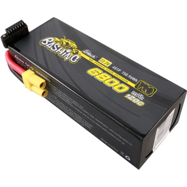 Gens ace GEA686S12E5GTG-Tech 6800mAh 22.2V 120C 6S1P Lipo Akku mit EC-5 Stecker Perfekt für Arrma 6S Fahrzeuge