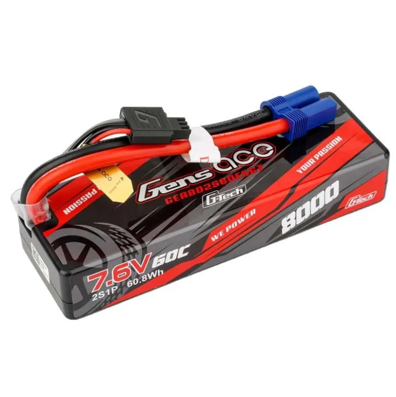 Gens ace GEA802S60E5GTLipo-Akku HV G-Tech 8000mAh 2S1P 7.6V 60C, mit EC5-Stecker auch für Promoto MX