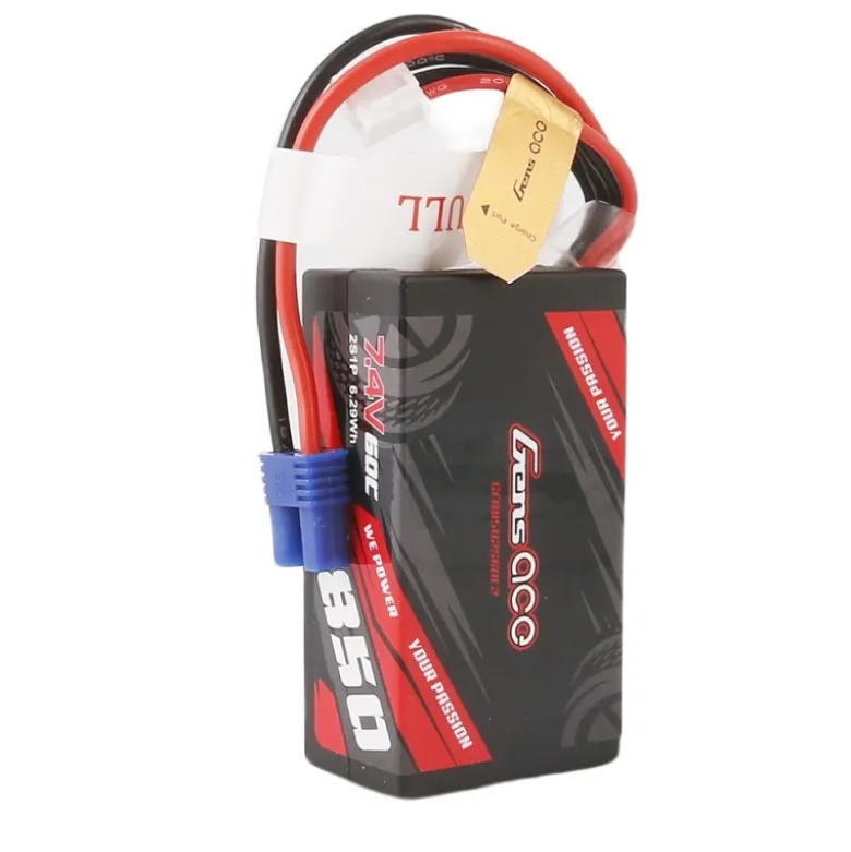 Gens ace GEA8502S60E2LiPo Akku 850mAh 7.4V 2S1P 60C, mit EC2-Stecker