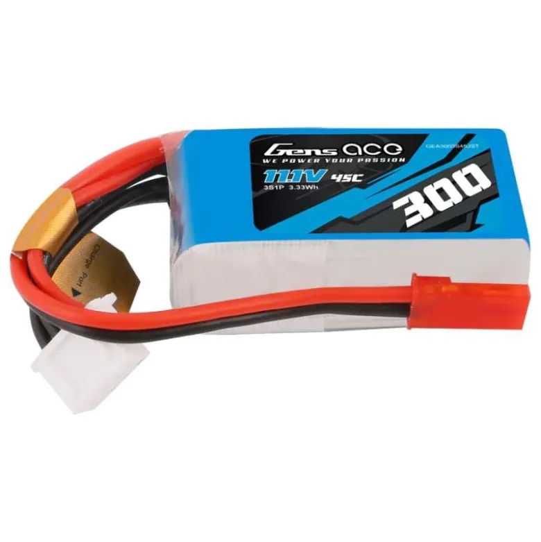 Gens ace GEA3003S45JSTLiPo-Akku 300mAh 11,1V 45C 3S1P mit JST-SYP-Stecker
