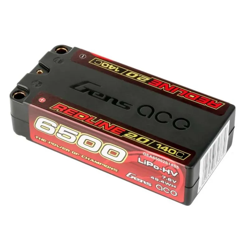Gens ace GEA65002S14S5LiPo Akku HV Redline 2.0 6500mAh 2S1P 7.6V 140C Shorty