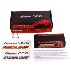 Gens ace GEA50002S14S5Redline 2.0 Series 5000mAh 2S1P 7.6V 140C HV Shorty HV Lipo