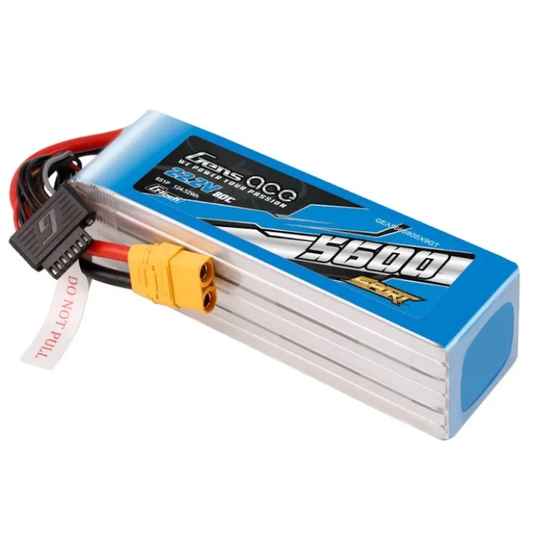 Gens ace GEA566S80SX9GTSport LiPo-Akku G-Tech 5600mAh 22.2V 80C 6S1P - XT90-Stecker für 700 Helikopter